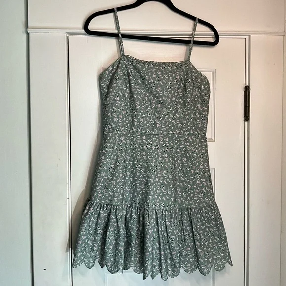 Altar'd State | Dresses | Altard State Green Floral Eyelet Dress | Poshmark